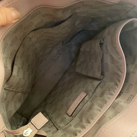 Michael Kors, large jet set leather tote, travel bag, blush, pink - Picture 4 of 9